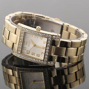 Guess Gold-tone with Crystals Watch